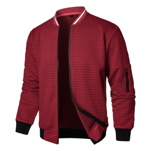 Chaqueta de bombardero universitaria para hombre XL más vendida, abrigo de invierno con cremallera de lana de algodón ligero de alta calidad, ropa deportiva de algodón 100% - Product Image 3