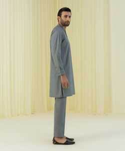 Mode avant hommes 100% coton uni Simple Shalwar Kameez Premium Grade tendance tenue kurta pyjama hommes pyjama kurta - Product Image 4