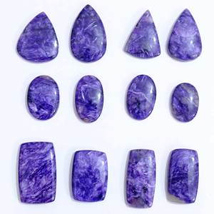 Cuarzo fino de forma mixta de charoita de piedras preciosas sueltas de cabujón Natural superior para la fabricación de joyas - Product Image 5