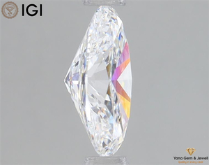 IGI certifié 1.00 CARAT ovale coupe laboratoire cultivé CVD diamant D couleur VS1 clarté 8.04 MM pour broche de fleur enchantée - Product Image 5
