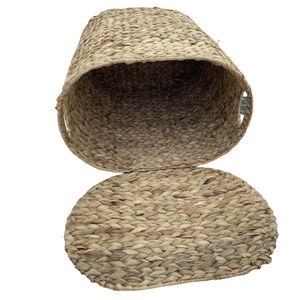Panier de jonc de mer de jacinthe d'eau écologique personnalisé de haute qualité tissé naturel au Vietnam pièces et accessoires de sac de Offre Spéciale - Product Image 3