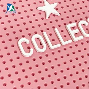 <b>Pink</b> Message Letter Peg Board With White Aluminum <b>Frame</b> Non-Toxic - Product Image 3