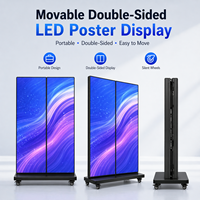 Écran d'affichage numérique portable à LED pour intérieur, idéal pour les magasins de détail, les centres commerciaux et la publicité