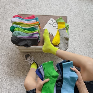 Calcetines de Moda para Mujer, Color Caramelo, para Todas las Temporadas, Cómodos, Deportivos, Casuales, con Agarre - Product Image 6
