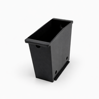 Nuovo set di 2 scatole per contanti/monete in plastica polietilene nera per arcade, di grandi e piccole dimensioni, ad alta capacità, spedizione gratuita