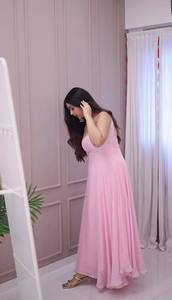 ชุดเดรสยาวแบบถักสำหรับปาร์ตี้ชุดเดรสโกลิจากปากีสถาน - Product Image 3