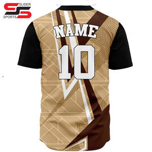 Wholesale Custom Letter Printed Embroidered V-Neck Jersey Sublimation Baseball Softball Uniforms <b>Stitched</b> Sets Including Plus - Product Image 2