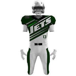 Meilleurs uniformes de football américain sublimés à impression personnalisée Nouveau logo avec coussinets respirants Ensembles d'équipe - Product Image 5