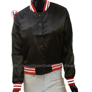 Chaqueta Universitaria Deportiva Informal de Moda Urbana de la Marca Delta Sigma, Fabricada a Medida, Chaqueta de Satén con Bordado Personalizado - Product Image 6