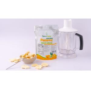 Chips de piña FD amarillo claro de alta calidad, listos para comer, sabor dulce en rodajas, embalaje a granel, frutos secos OEM - Product Image 1