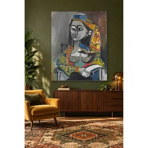 Fida Picasso en costume turc, portrait imprimé sur toile - Product Image 4