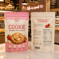 Sachet Doypack Personnalisé Refermable avec Fermeture Ziplock, Anti-humidité, pour Aliments pour Animaux, Bonbons Gélifiés et Biscuits, avec Trou de Suspension