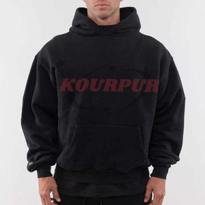 Sudaderas Extra Grandes Bordadas Personalizadas OEM, Sudaderas de Talla Grande para Hombre, Sudaderas de Felpa Francesa de Más de 450 GSM para Hombre - Product Image 3