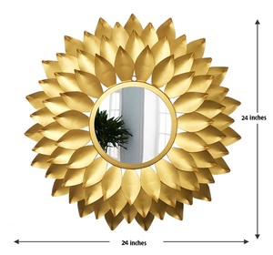Miroir mural créatif design tournesol, miroir en verre Cheval, cadeau personnalisé, accessoires, miroir mural attrayant - Product Image 1