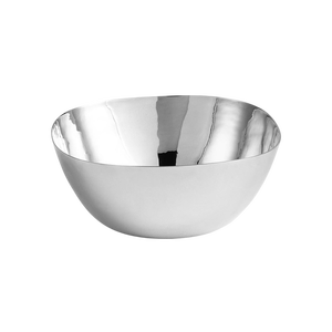 Frutero Decorativo Redondo Martillado, Tazón de Metal para Servir en Restaurantes y Hoteles, Tazón de Ensalada Plateado Pulido Hecho a Mano - Product Image 5