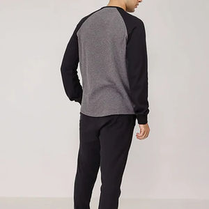 Camiseta Lisa de Manga Raglán, Diseño de Béisbol, Manga Larga, Estilo Urbano Clásico para Hombre, Personalizable con Logotipo de Marca, Camiseta Lisa - Product Image 3