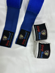 ผ้าพันมืออย่างรวดเร็วสีดำสำหรับพันมือมวยไทย MMA แบบมืออาชีพออกแบบได้ตามที่ต้องการ - Product Image 6