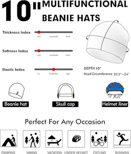 Bonnet unisexe brodé en 3D avec design en câble, léger et long, style souple, respirant et confortable, personnalisé et stylé - Product Image 2
