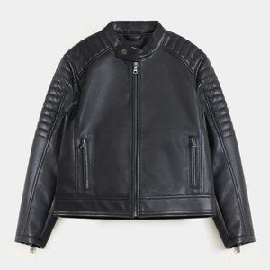 Chaqueta de Cuero PU al por Mayor, Ropa para Hombre, Nuevos Estilos, Chaqueta de Motociclista Juvenil para Hombre, Chaqueta de Cuero Elegante para Hombre - Product Image 1