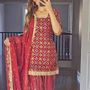 sachin and babi light blue dress Grey Stylish Floral Printed Pashmina Dress Material for Graceful Winte main image 1