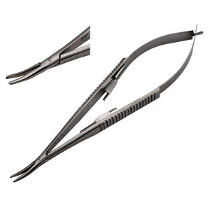 Instrumentos quirúrgicos médicos de acero inoxidable hechos a medida, portaagujas para microcirugía, Manual al por mayor para herramientas de cirugía OEM - Product Image 1