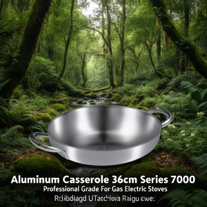 Aluminium Casserole 36cm Series 7000 Professional Grade For Gas Electric Stoves - Product Image 3
