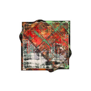 Écharpe en twill de soie à imprimé numérique de luxe 90x90cm - Product Image 1
