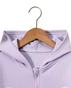 เสื้อแจ็คเก็ตมีฮู้ดแบบซิปสำหรับผู้หญิง ลายผีเสื้อ สวมใส่สบายๆ ในฤดูหนาว แขนยาว สีม่วงลาเวนเดอร์ เสื้อฮู้ดแฟชั่นสำหรับผู้หญิง - Product Image 4