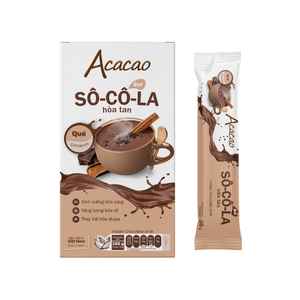 Poudre de boisson au chocolat instantanée premium Acacao 286g saveur cannelle, marque privée, OEM ODM, fournisseur d'usine, Vietnam - Product Image 3