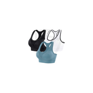 Sujetador Deportivo de Poliéster para Mujer, de Alta Sujeción, Antibacteriano, Espalda Abierta, Busto Bajo, Alta Elasticidad, Ropa Deportiva, Tirantes Cruzados Delanteros - Product Image 1