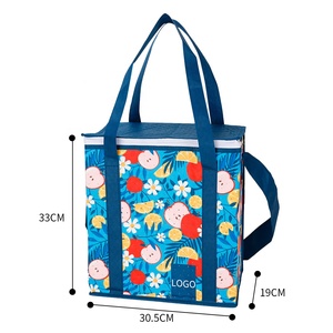 Bolsa de almuerzo impermeable de moda OEM/ODM con logotipo personalizado, aislamiento térmico, para picnic y entrega de alimentos. - Product Image 6