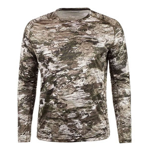 T-shirt de chasse pour homme, nouveau design confortable, haute qualité, 100% coton, respirant, protection UV, grandes tailles, manches classiques, uni - Product Image 1
