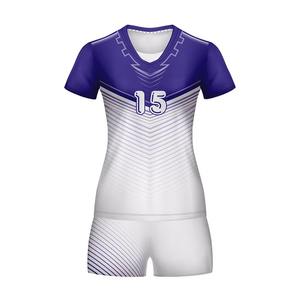 Servicio OEM Venta al por mayor Ropa deportiva Uniformes de voleibol Diseñe su propia sublimación de manga corta Uniforme de voleibol para hombres y mujeres - Product Image 2