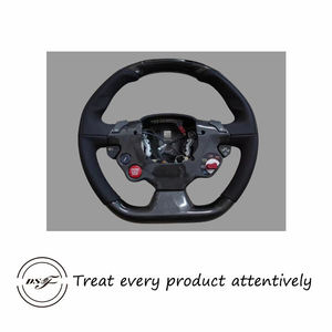 Carbon Fiber Steering Wheel with <b>LED</b> Lights, High-end Racing Version Steering Wheel for Ferrari 458 F12 FF 488 - Product Image 3