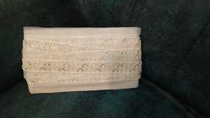 Vente en gros de tissu de dentelle perlée brodée de haute qualité avec fleurs 3D, paillettes, perles et tulle pailleté pour mariage - Product Image 4