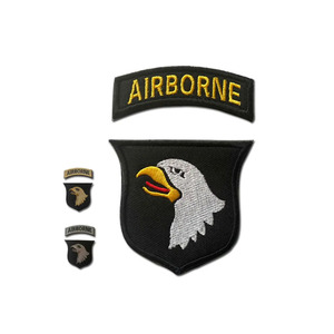 187th Airborne Insignia Patch bordado a mano Bullion Blazer Badge Custom Made Ceremonial Blazer Badges para la venta - Product Image 6