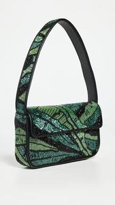 Abstract Wave Shoulder Bag Colorful Artisan Bead Purse Custom Women Fashion <b>Handbag</b> Wholesale Premium Gifting Holiday Collection - Product Image 4