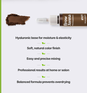 BrowXenna ®   Kit de Henna para Cejas con Base de Mezcla Hialurónica Incluida # 101 Marrón Neutro - Product Image 2