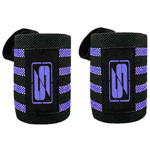 Muñequera elástica hecha a medida Saar Industries, Color verde blanco de alta calidad para levantamiento de pesas, gimnasio, entrenamiento, muñequera - Product Image 2