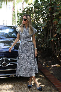 Été Imprimé Longueur Genou Personnaliser Imprimé Manches Courtes Fait Main Occasion Porter Long Maxi - Product Image 2