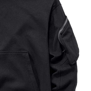 Sweat à capuche zippé unisexe tendance, surdimensionné, en molleton délavé à l'acide, streetwear décontracté pour hommes, vente en gros - Product Image 3