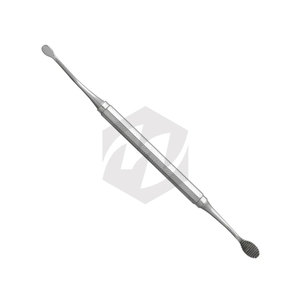 Lime chirurgicale dentaire parodontale à double extrémité pour l'élimination des tissus osseux, pour des procédures dentaires de précision - Product Image 4