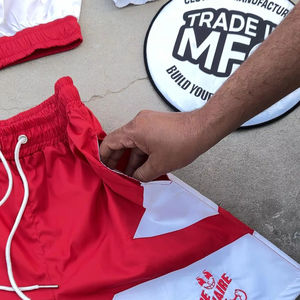 Conjunto de Chaqueta corta cortavientos de dos piezas personalizada de verano Conjunto corto de chándal cortavientos para hombre - Product Image 5