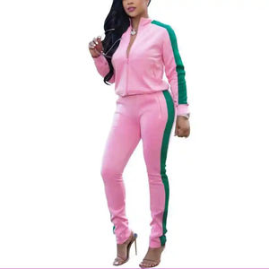 High Quality Light Weight Customized Size Cheap Price New Arrival <b>Women</b> <b>Tracksuit</b> <b>Pink</b> Color - Product Image 3
