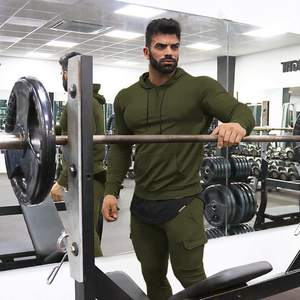 เสื้อฮู้ดออกกำลังกายแขนยาวทรงปกติสำหรับผู้ชาย เหมาะสำหรับการฝึกเพาะกาย ไลฟ์สไตล์แอคทีฟ - Product Image 5