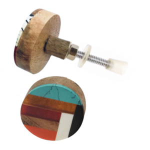 Tiradores de puerta de cajón de bocina de hueso de madera de resina moderna épica, tirador para cocina, sala de estar, dormitorio, gimnasio, armario, armario de madera de resina - Product Image 2