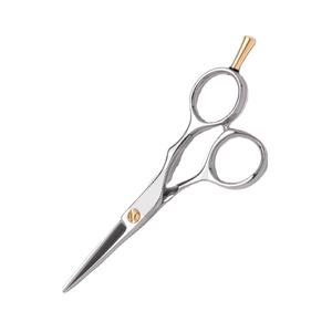 Ciseaux à cheveux en argent de qualité chirurgicale, ciseaux de barbier professionnels avec repose-doigts doré, ciseaux de coiffure de précision - Product Image 1