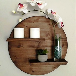 Ensemble d'étagères murales artisanales - Étagères de rangement pour épices durables et écologiques à quatre niveaux avec couleur et taille personnalisables - Product Image 2