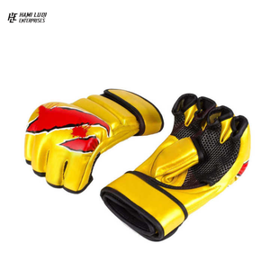 Gants MMA pour enfants et adultes en cuir de vachette de qualité supérieure avec logo personnalisé et impression - Product Image 5
