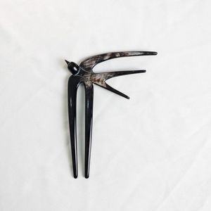 PERSONAL HANDMADE POLISHED BUFFALO HORN HAIR ACCESSORIES Hair Fork Stick <b>Barrettes</b> <b>Clips</b> for Jewelry Matiss Hair Styling - Product Image 1